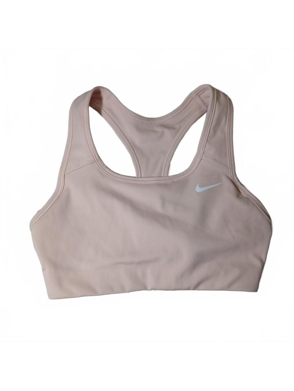 Nike Dri Fit Sports Bra Pink Racerback Light Support Womens XS Athletic